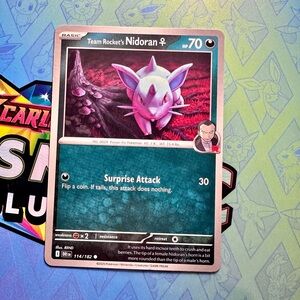 team rocket’s nidoran (114/182) - common — pokémon: destined rivals